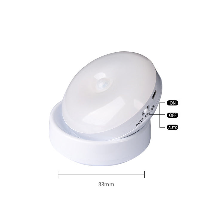 DMK-6PL Kitchen Cabinet Body Infrared Sensing Lamp, Style: Rotate Battery(White Light) - Sensor LED Lights by buy2fix | Online Shopping UK | buy2fix