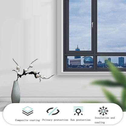 Sunscreen Shading Film One-way Perspective Anti-peeping Glass Sticker, Specification: 30x100cm(Full Shading-Black) - Door & Window Films by buy2fix | Online Shopping UK | buy2fix