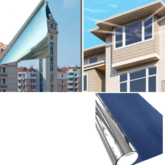 Sunscreen Shading Film One-way Perspective Anti-peeping Glass Sticker, Specification: 50x100cm(Dark Blue Single Permeable) - Door & Window Films by buy2fix | Online Shopping UK | buy2fix