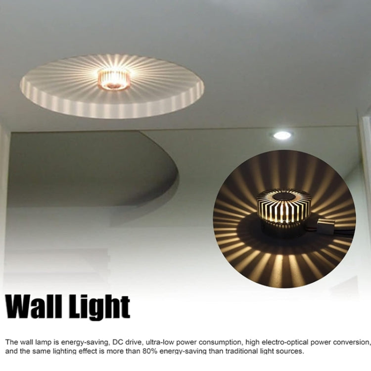 LED Aluminum Aisle Light Sunflower Corridor Lamp Decorative Light, Power source: Visible Installation 1W(Yellow) - Novelty Lighting by buy2fix | Online Shopping UK | buy2fix