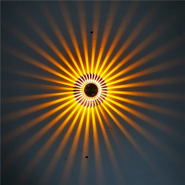 LED Aluminum Aisle Light Sunflower Corridor Lamp Decorative Light, Power source: Visible Installation 3W(Yellow) - Novelty Lighting by buy2fix | Online Shopping UK | buy2fix