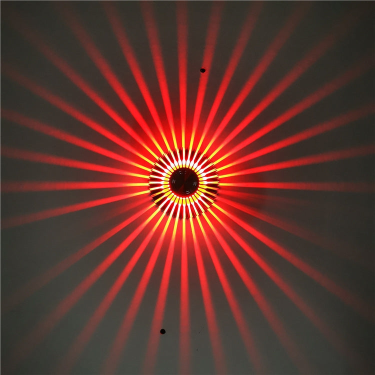 LED Aluminum Aisle Light Sunflower Corridor Lamp Decorative Light, Power source: Invisible Installation 1W(Red) - Novelty Lighting by buy2fix | Online Shopping UK | buy2fix