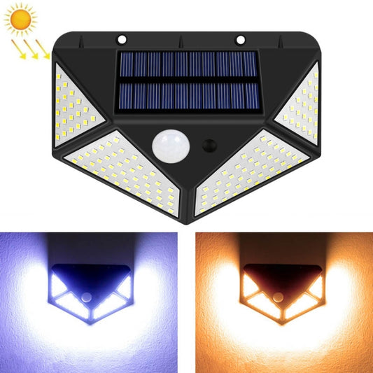 Solar LED Wall Light Body Induction Glowing All Around Home Garden Lamp(Cool White) - Solar Lights by buy2fix | Online Shopping UK | buy2fix