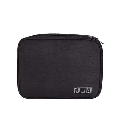 RH916 3 Layers Digital Collection Package Multi-Functional Data Cable Storage Package(Black) - Digital Storage Bag by buy2fix | Online Shopping UK | buy2fix