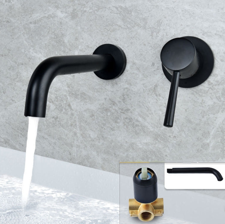 In-wall Hidden Concealed Faucet Hot and Cold Copper Mixing Valve, Specification: Black Split - Faucets & Accessories by buy2fix | Online Shopping UK | buy2fix