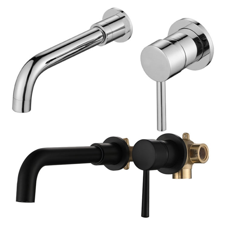 In-wall Hidden Concealed Faucet Hot and Cold Copper Mixing Valve, Specification: Black Split - Faucets & Accessories by buy2fix | Online Shopping UK | buy2fix