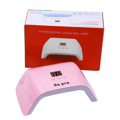 9S Pro 120W Dual Light Source Phototherapy Machine Smart Nail Lamp(Pink) - Nail Dryers by buy2fix | Online Shopping UK | buy2fix