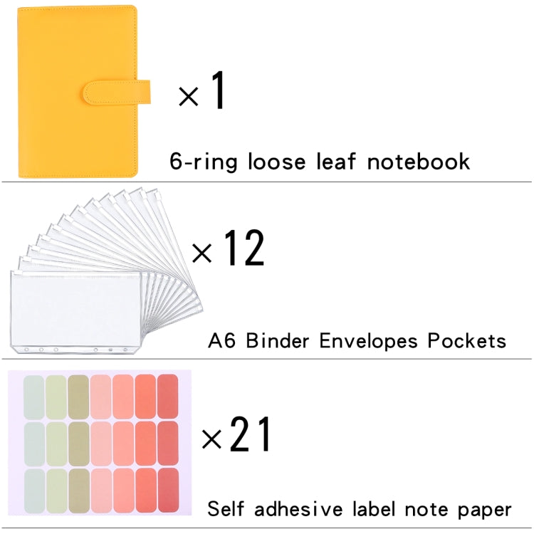 A6 Macaron Notebook PU Loose-leaf Cash Budget Handbook(Green) - Notebooks by buy2fix | Online Shopping UK | buy2fix