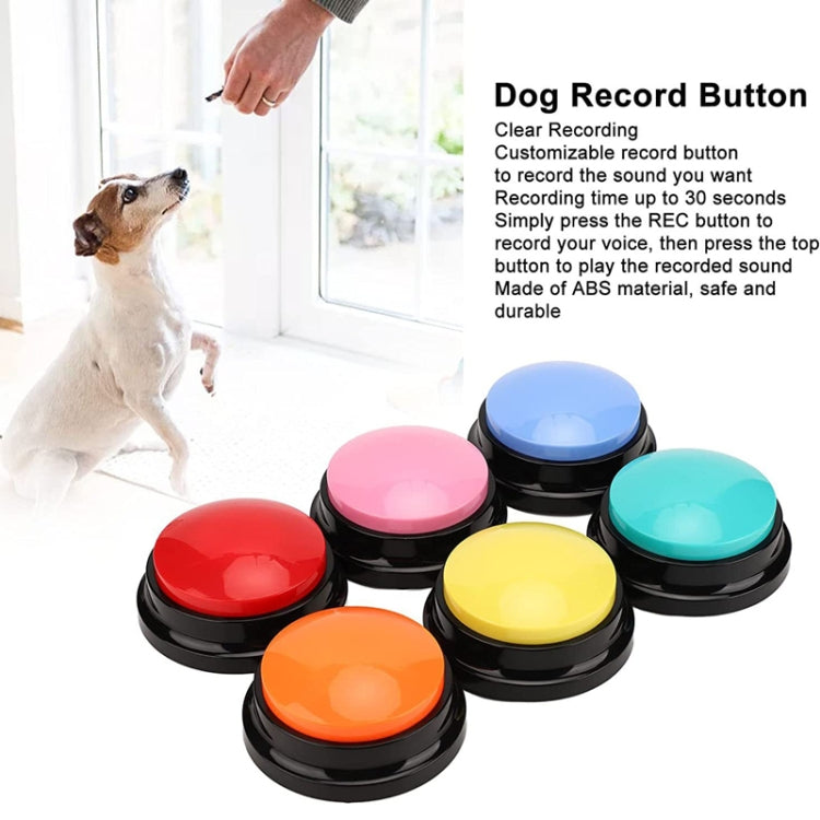 Pet Communication Button Dog Vocal Box Recording Vocalizer, Style: Recording Model(Red) - Training Aids by buy2fix | Online Shopping UK | buy2fix