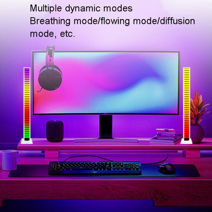 LED Pick Up Light Illuminating Light Effect Desktop Night Light, Color: Black+Stand(USB Plug) - Novelty Lighting by buy2fix | Online Shopping UK | buy2fix