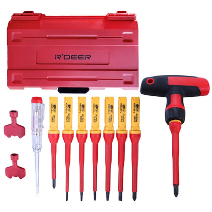 RDEER VDE-9912 12 In 1 Insulated Screwdriver Set Screwdriver Electrician Tools - Screwdriver Tools by RDEER | Online Shopping UK | buy2fix