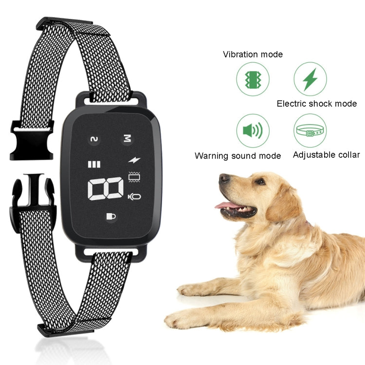 Intelligent Automatic Electric Strike Collar Touch Digital Display Rechargeable Waterproof Dog Trainer Stop Barker - Training Aids by buy2fix | Online Shopping UK | buy2fix