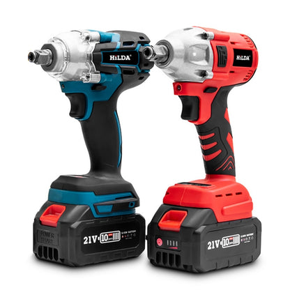 HILDA Motorized Wrenches Lithium Repair Parts With 22mm Socket, US Plug, Model: Red With 1 Battery+1 Charger(3000mAh) - Screws by HILDA | Online Shopping UK | buy2fix