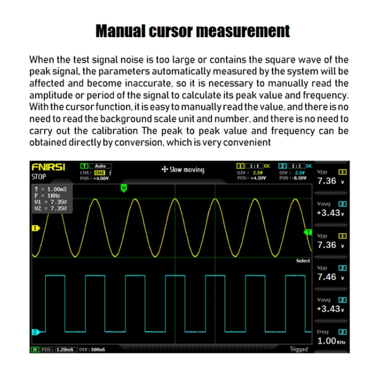 FNIRSI 2 In 1 Dual-Channel 100M Bandwidth Digital Oscilloscope 1GS Sampling Signal Generator, EU Plug 1014D - Digital Multimeter by FNIRSI | Online Shopping UK | buy2fix