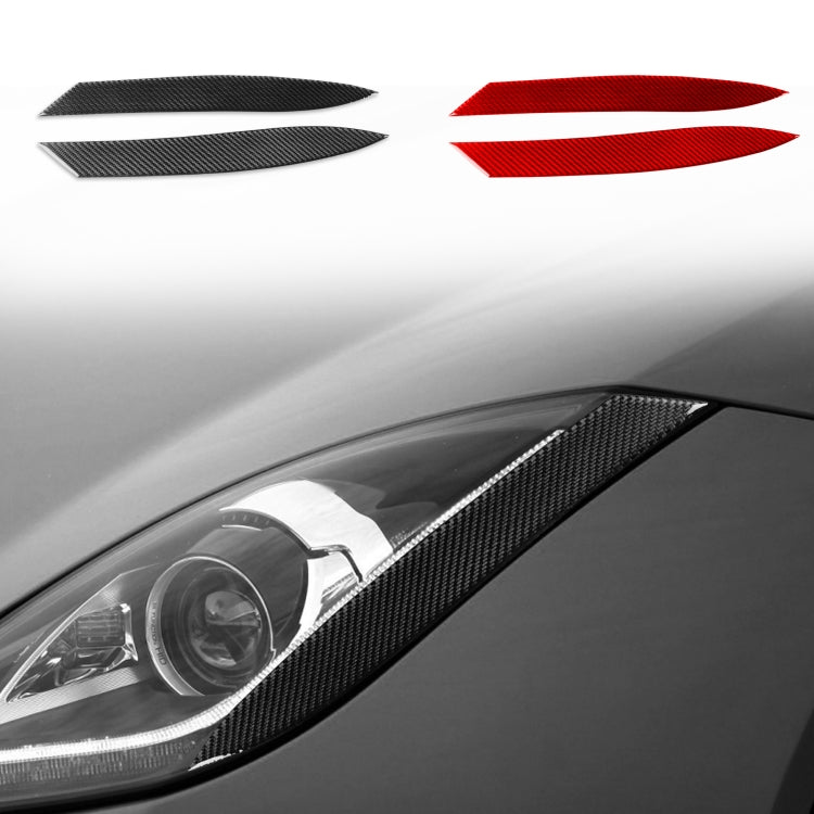 For Jaguar F-TYPE 2013+ Universal Light Eyebrow Sticker For Left And Right Drive(Black) - Decorative Sticker by buy2fix | Online Shopping UK | buy2fix