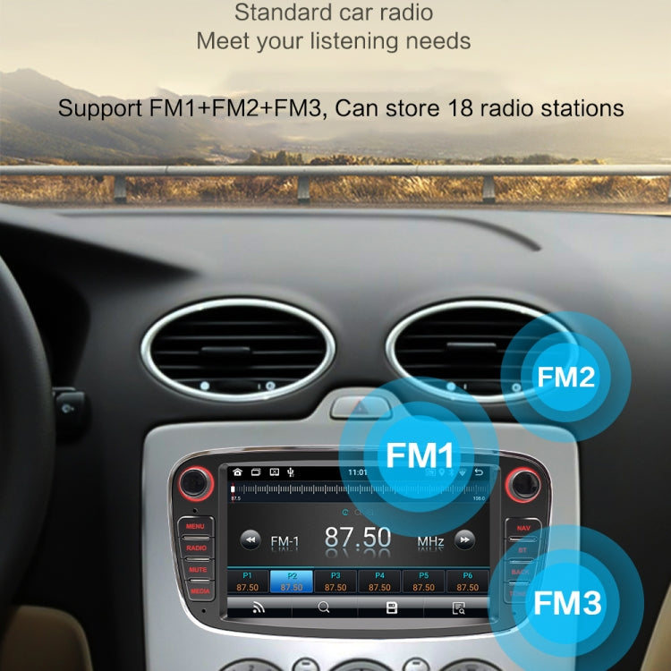 For Ford Focus 7 Inch HD Android Navigation Bluetooth RDS Radio, Size: 2+32G(Silver) - Car MP3 & MP4 & MP5 by buy2fix | Online Shopping UK | buy2fix