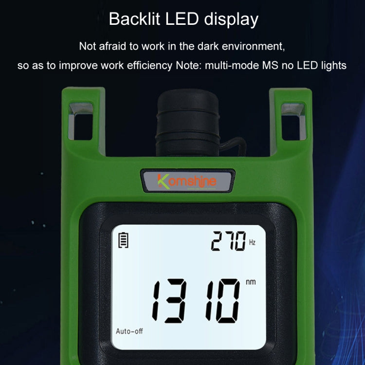 Komshine Handheld Laser Light Source Fiber Tester with LED Backlight, Model: KLS-35-S - Fiber Optic Test Pen by Komshine | Online Shopping UK | buy2fix