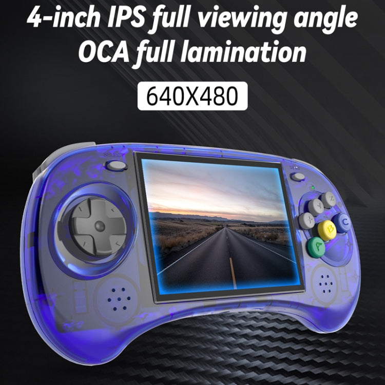 ANBERNIC RG ARC-S Handheld Game Console 4-Inch IPS Screen Linux System Portable Video Arcade 128G(Transparent Black) - Pocket Console by ANBERNIC | Online Shopping UK | buy2fix