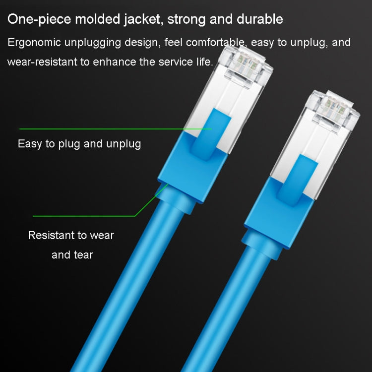 JINGHUA Category 6 Gigabit Double Shielded Router Computer Project All Copper Network Cable, Size: 1M(Blue) - Lan Cable and Tools by JINGHUA | Online Shopping UK | buy2fix