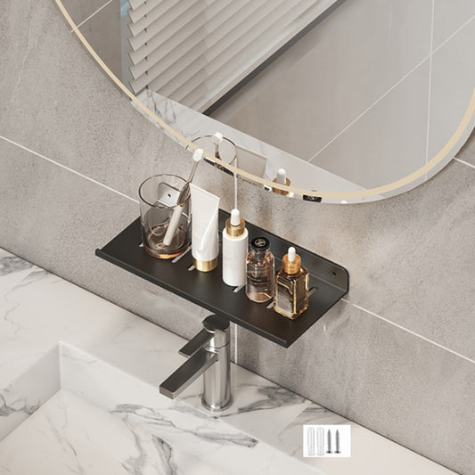 Faucet Rack Home Bathroom Vanity Shelf No Hole Storage Shelf, Length: 30cm (Black) - Shelves by buy2fix | Online Shopping UK | buy2fix