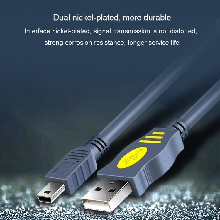 JINGHUA USB2.0 To T-Port Connection Cable MINI5Pin Data Hard Disk Cable, Length: 3m - USB Cable by JINGHUA | Online Shopping UK | buy2fix