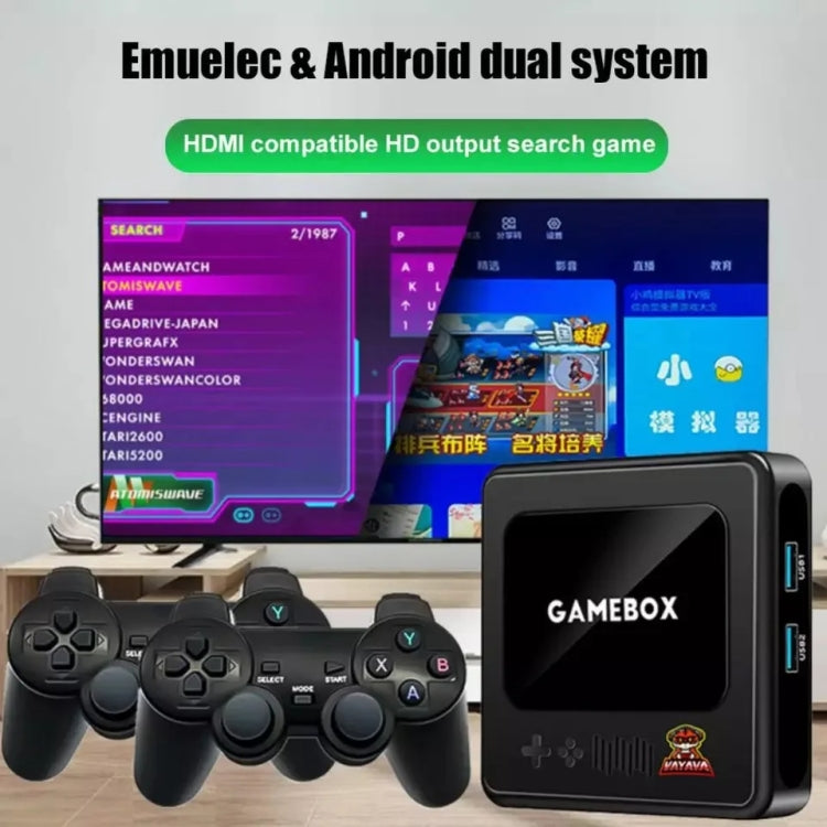 G10 GAMEBOX TV Box Dual System Wireless Android 3D Home 4K HD Game Console Support PS1 / PSP, Style: 256G 60,000+ Games (Black) - Pocket Console by buy2fix | Online Shopping UK | buy2fix