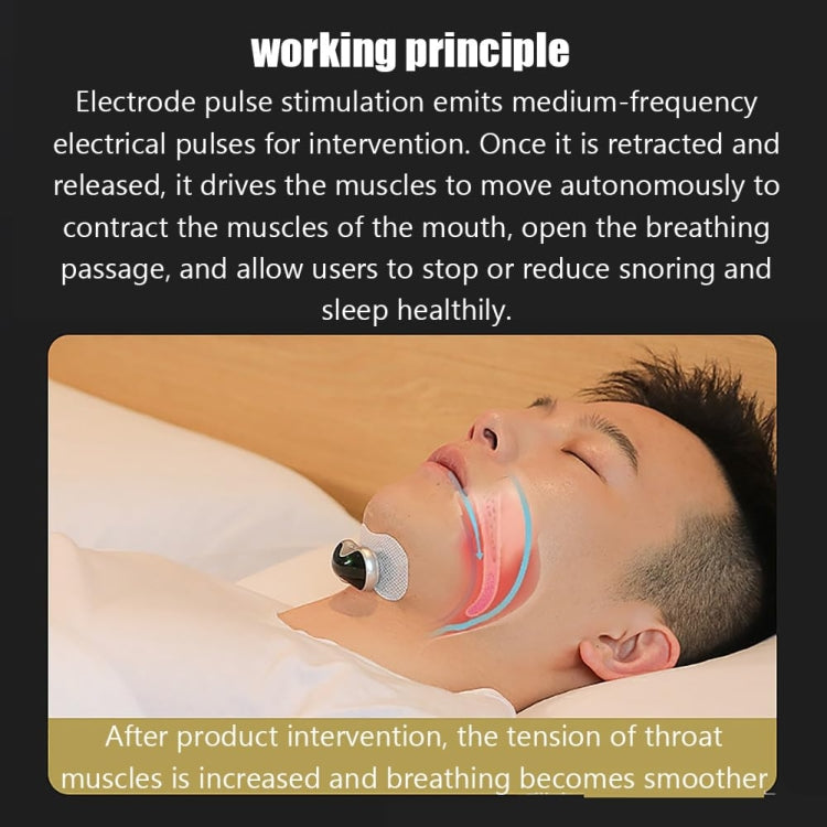 QC1003 TENS+EMA Mini Smart Magnetic Charging Anti-snoring Device(Grey) - Anti Snoring Tools by buy2fix | Online Shopping UK | buy2fix