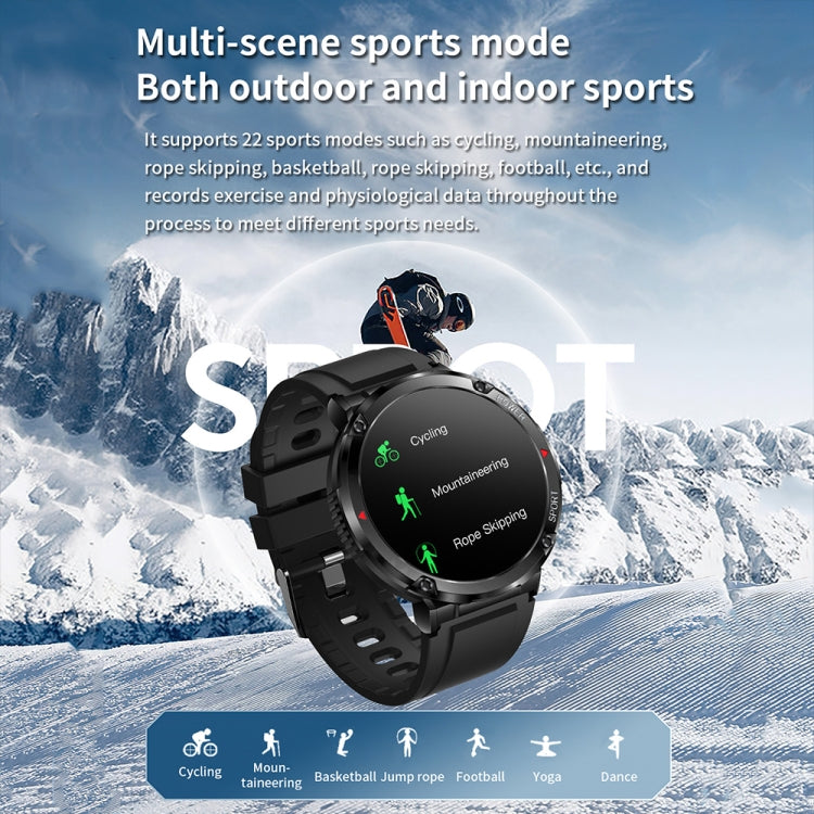 T30 1.6-inch Outdoor Sports Waterproof Smart Music Bluetooth Call Watch, Color: Dark Green - Smart Watches by buy2fix | Online Shopping UK | buy2fix