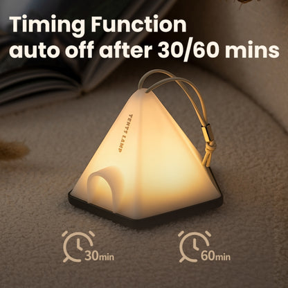 ZAY-L05 Tent-Shape USB Charging Timer Night Light Wild Camping Atmosphere Light(Green) - Camping Lighting by buy2fix | Online Shopping UK | buy2fix