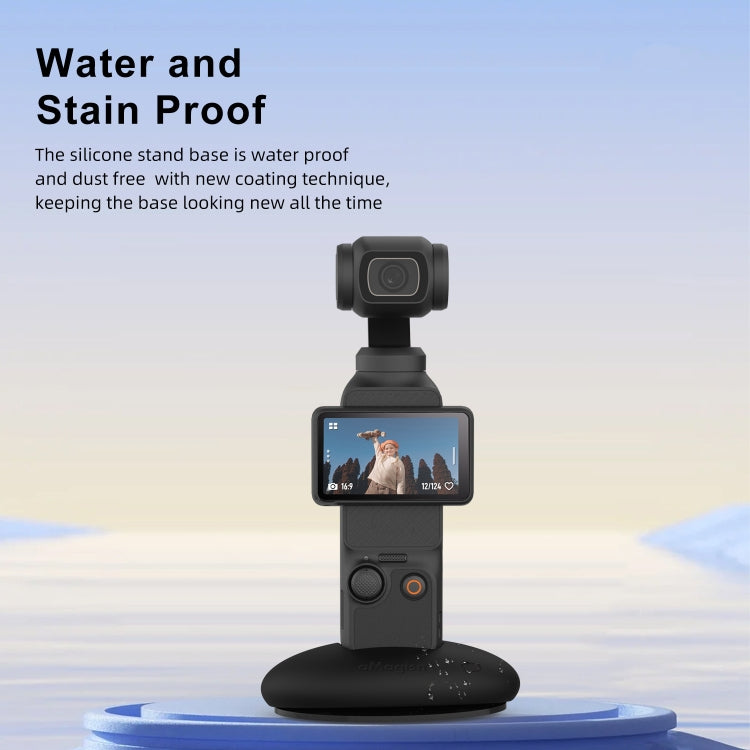 For DJI Osmo Pocket 3 aMagisn Desktop Silicone Base Car Sports Camera Accessories(Base+Double-sided Glue) - Mount & Holder by aMagisn | Online Shopping UK | buy2fix