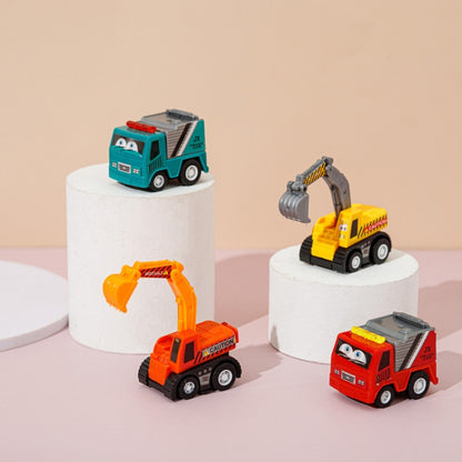 8pcs /Set Mini Engineering Team Pull-back Car Children Toys(2831A) - Model Toys by buy2fix | Online Shopping UK | buy2fix