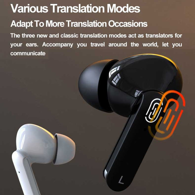 Hishell Y113 Smart Voice Translator Earphone Wireless Earbuds Real Time Instant Online 40 Languages Translate Earphone(Black) -  by Hishell | Online Shopping UK | buy2fix