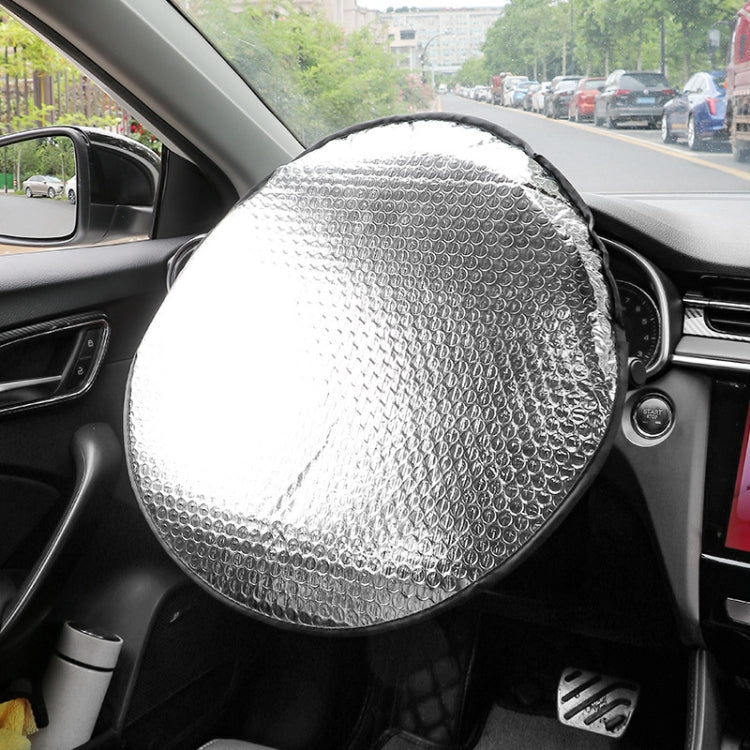 40cm Car Steering Wheel Cooling Insulating Aluminum Foil Sunshade - Window Foils & Solar Protection by buy2fix | Online Shopping UK | buy2fix