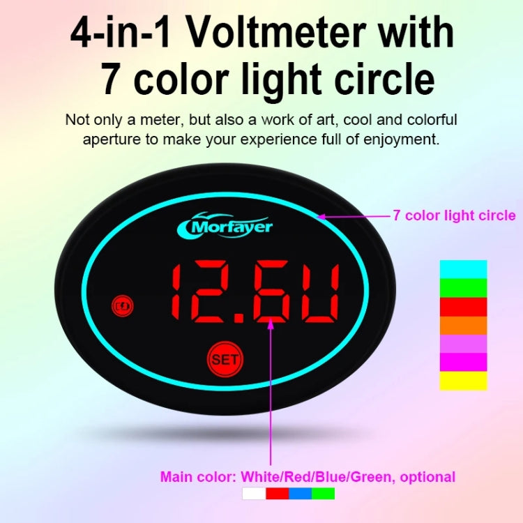 Morfayer Locomotive Multi-function Voltmeter, Green, Specification: 2 in 1 - Electrical Instruments by Morfayer | Online Shopping UK | buy2fix