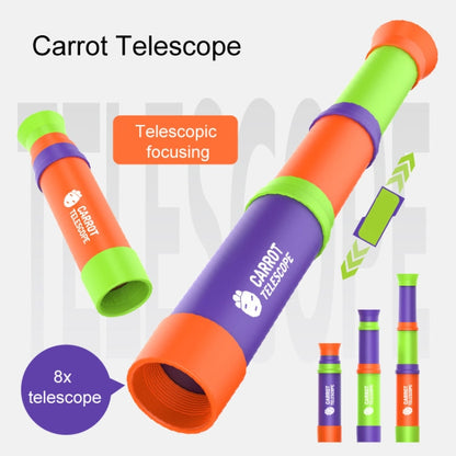 8X HD Radish Telescope Retractable Focusing Children Science Education Toys(Random Color) - Monocular Binoculars by buy2fix | Online Shopping UK | buy2fix