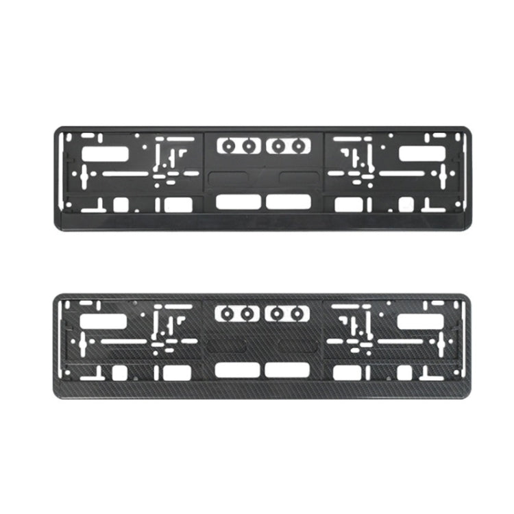 European Standard Single-strip Plastic License Plate Frame, Specification: Carbon Pattern - License Plate Covers & Frames by buy2fix | Online Shopping UK | buy2fix