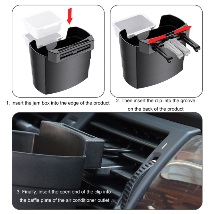 Car-Mounted French Fries Cup Holder Storage Box Multifunctional Trash Can, Model: SD-1019B With Seasoning Box - Stowing Tidying by buy2fix | Online Shopping UK | buy2fix