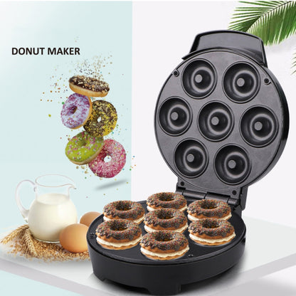 1000W  Mini Donut Maker Machine Can Make 7 Doughnuts  110V US Plug - Electric Skillets by buy2fix | Online Shopping UK | buy2fix