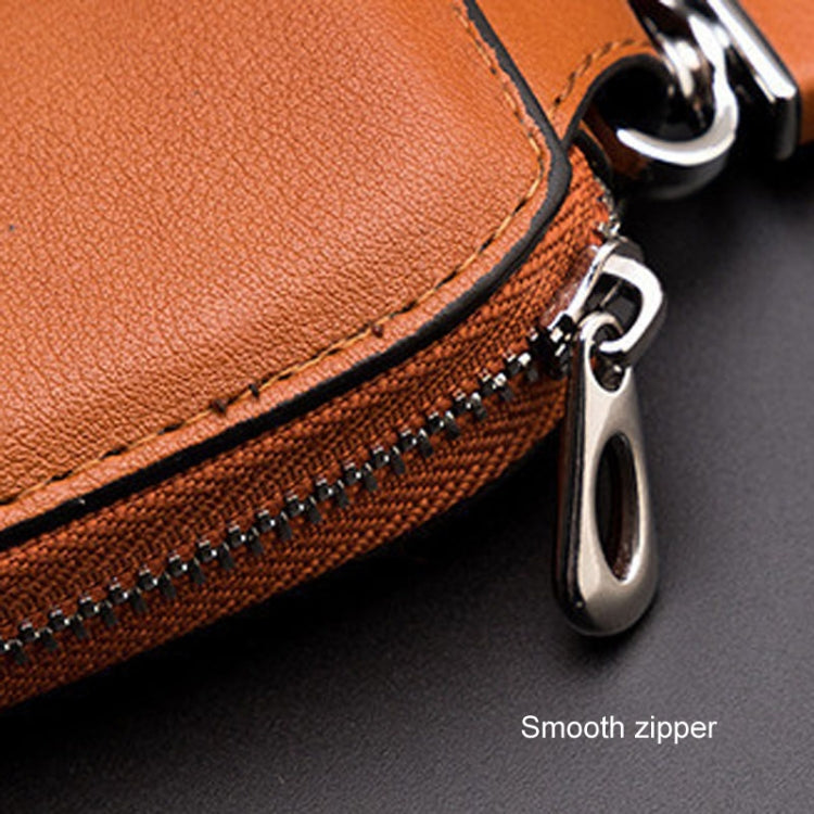 Leather Men Multifunctional Car Key Bag Large Capacity Universal Waist Hanging Key Storage Bag(Blue) - Car Key Cases by buy2fix | Online Shopping UK | buy2fix