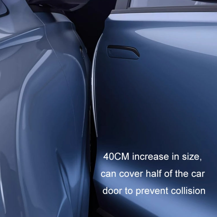 HAOCAI 40cm Car Door Anti-collision Strip Door Edge Bumper Protector, Color: 2pcs Transparent - Anti Collision Sticker by HAOCAI | Online Shopping UK | buy2fix