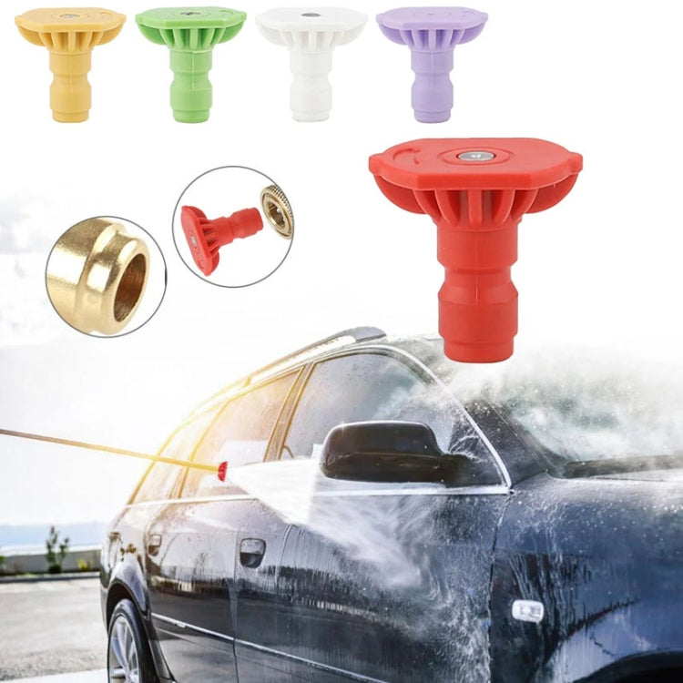 High-pressure Car Washer Nozzle Fan-shaped 1/4 Quick Plug Connector Water Rifle Parts, Specification: 0 Degree (2.0 Nozzle) - Car Washer & Accessories by buy2fix | Online Shopping UK | buy2fix