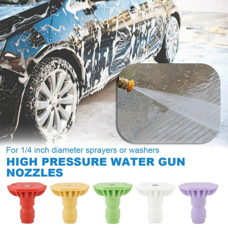 High-pressure Car Washer Nozzle Fan-shaped 1/4 Quick Plug Connector Water Rifle Parts, Specification: 40 Degree (1.4 Nozzle) - Car Washer & Accessories by buy2fix | Online Shopping UK | buy2fix