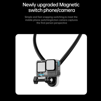 Magnetic Hanging Neck Holder For Mobile Phones/Action Cameras(Black) -  by buy2fix | Online Shopping UK | buy2fix