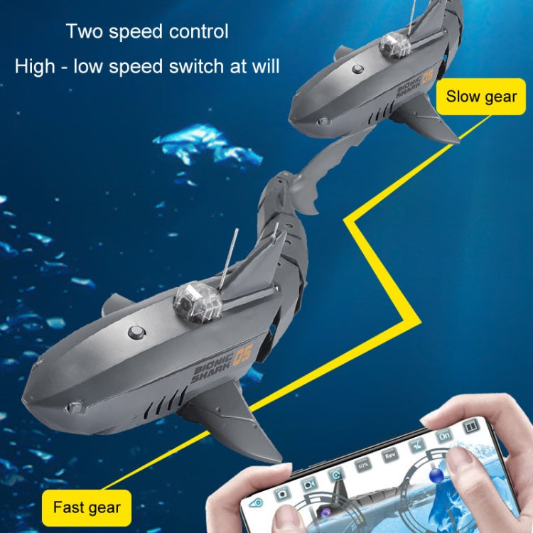 RC Shark Water Toy With Photo And Video Camera Radio Controlled Boat Toy For Children(Black) - RC Cars by buy2fix | Online Shopping UK | buy2fix