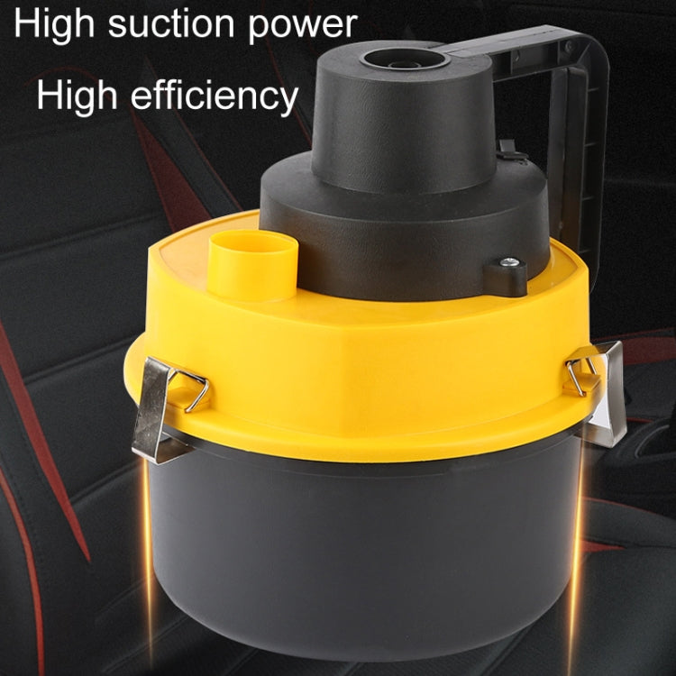 Vehicle Vacuum Cleaner For Wet And Dry Use Large Round Tub Car Cleaning Tool, Style: 12V Car Model - Vacuum Cleaner by buy2fix | Online Shopping UK | buy2fix