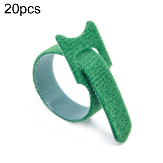 20pcs Nylon Fixed Packing Tying Strap Data Cable Storage Bundle, Model: 12 x 200mm Green - Cable Organizer by buy2fix | Online Shopping UK | buy2fix