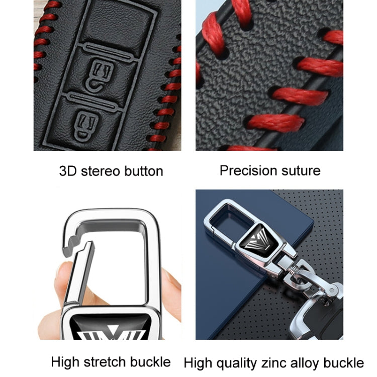 For Great Wall Haval Car Key Cover Multifunctional Keychain Anti-Lost Number Plate, Style: C - Car Key Cases by buy2fix | Online Shopping UK | buy2fix
