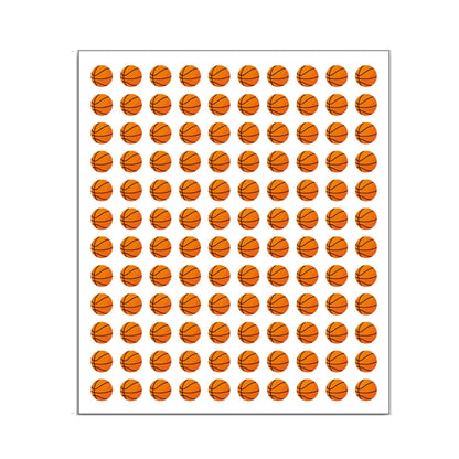 20Sheets /Pack  (2400 Stickers Total) Sports Ball Stickers for Scrapbooking, Crafting(Basketball) - Sticker by buy2fix | Online Shopping UK | buy2fix