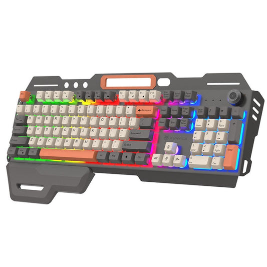 XUNSVFOX K90 Mechanical Feeling Metal Keyboard Gaming Computer Wired Keyboard(Shimmer) - Wired Keyboard by XUNSVFOX | Online Shopping UK | buy2fix