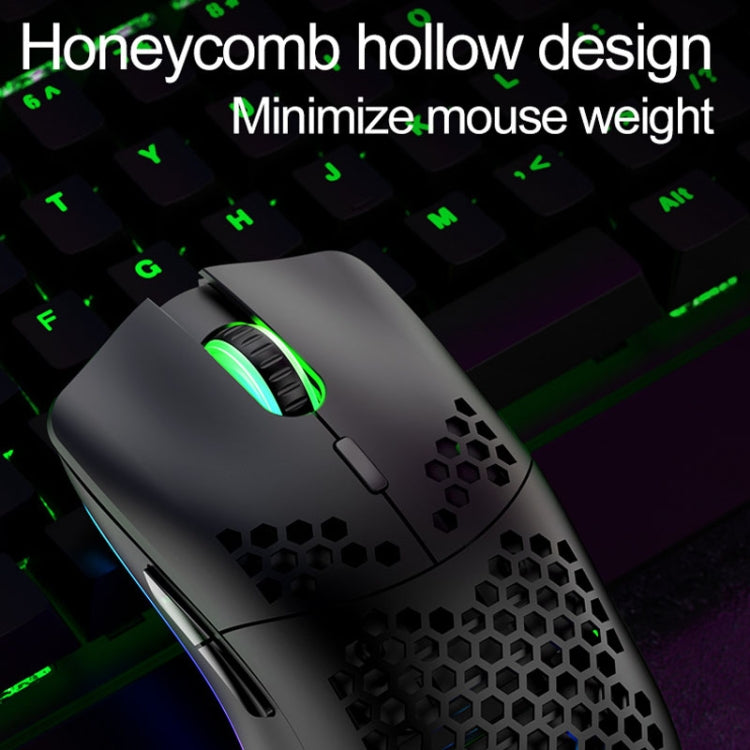 XUNSVFOX XYH80 Hollow Hole Rechargeable Wireless Gaming Mouse RGB Light Computer Office Mouse(Blue) - Wireless Mice by XUNSVFOX | Online Shopping UK | buy2fix